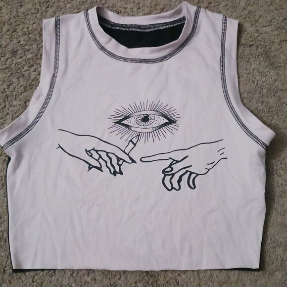 SHEIN Tops - Graphic Cropped Tank